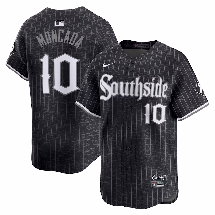 Men's Chicago White Sox Yoán Moncada Nike Black City Connect Player Jersey - Puhuasuan