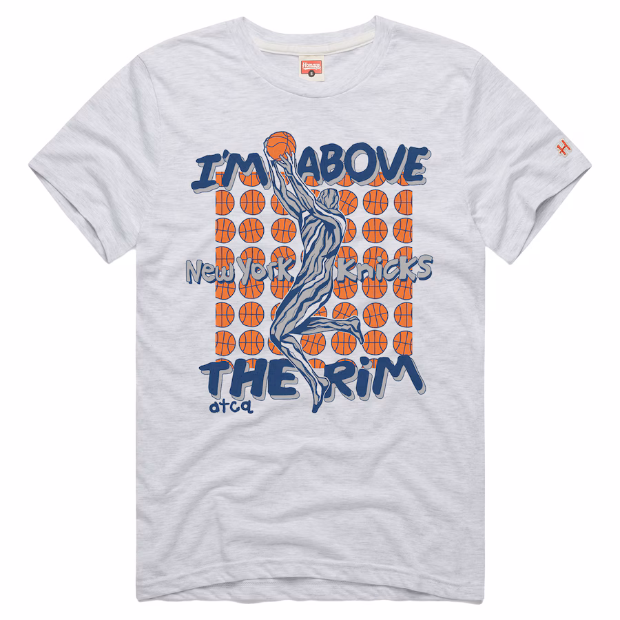 Men's New York Knicks  Homage Ash A Tribe Called Quest x NBA I'm Above The Rim Tri-Blend T-Shirt - Puhuasuan