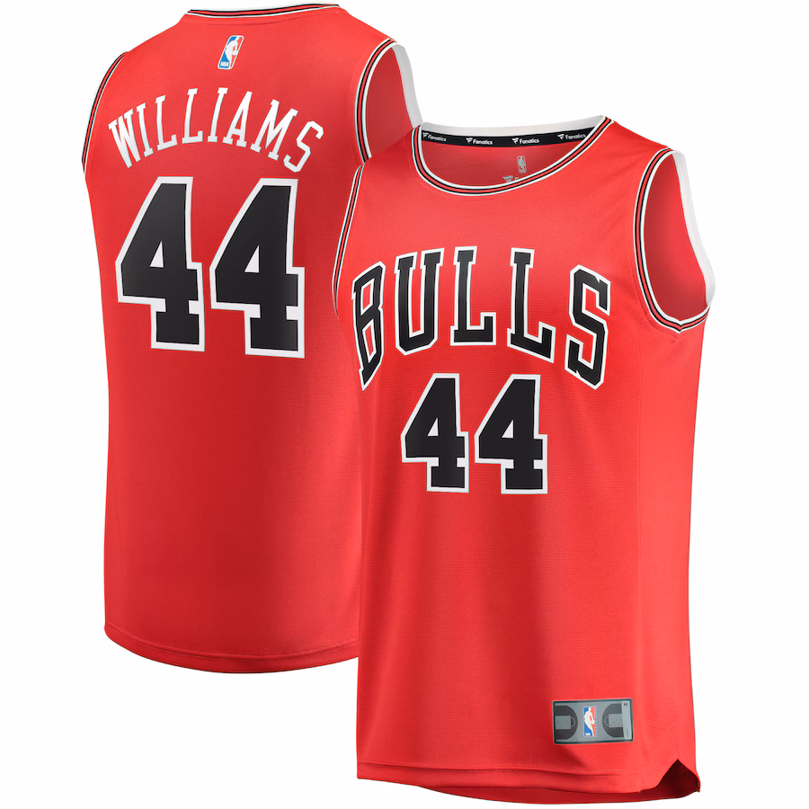 Men's Chicago Bulls Patrick Williams Fanatics Red Fast Break Replica Jersey - Icon Edition - Puhuasuan