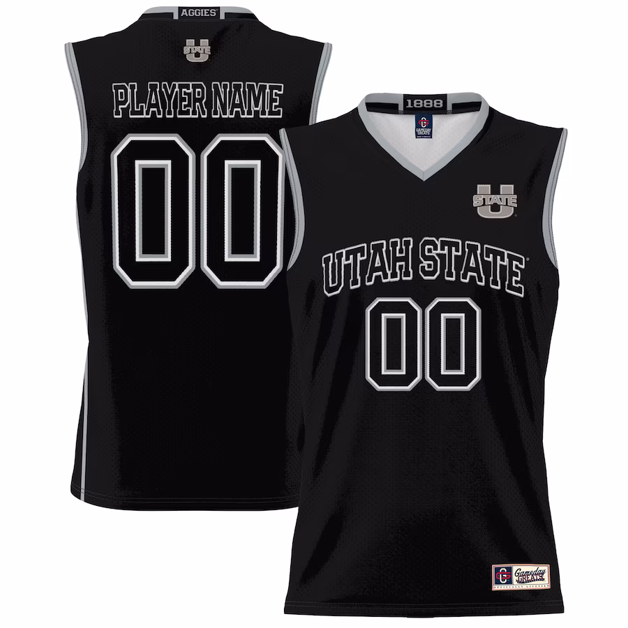 Utah State Aggies GameDay Greats Youth NIL Pick-A-Player Lightweight Women's Basketball Jersey - Black - Puhuasuan