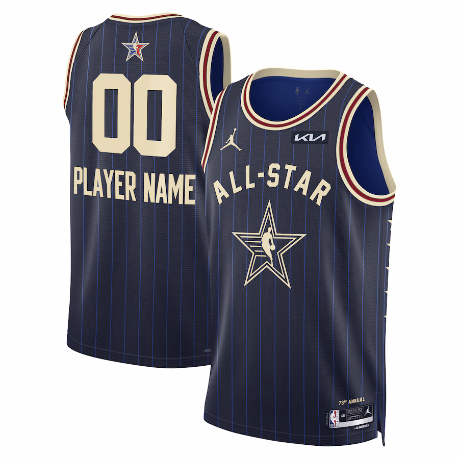 Unisex Jordan Brand Navy 2024 NBA All-Star Game Swingman Custom Jersey - Puhuasuan