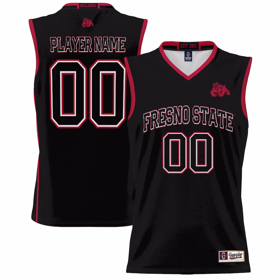 Fresno State Bulldogs GameDay Greats Youth NIL Pick-A-Player Lightweight Basketball Jersey - Black - Puhuasuan