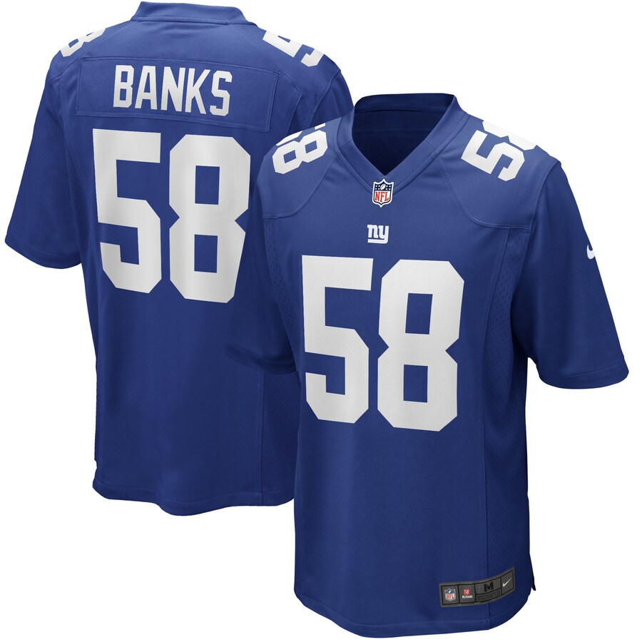 Men's New York Giants Carl Banks Nike Royal Game Retired Player Jersey - Puhuasuan