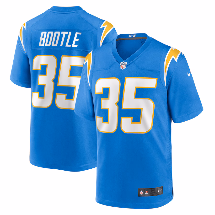 Men's Los Angeles Chargers Dicaprio Bootle Nike Powder Blue Team Game Jersey - Puhuasuan
