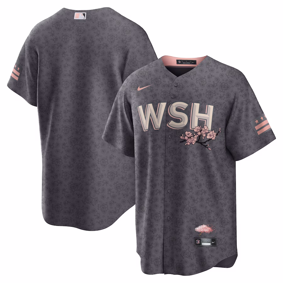 Men's Washington Nationals Nike Gray City Connect Replica Team Jersey - Puhuasuan