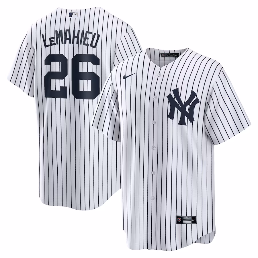 Men's New York Yankees DJ LeMahieu Nike White Home Replica Jersey - Puhuasuan