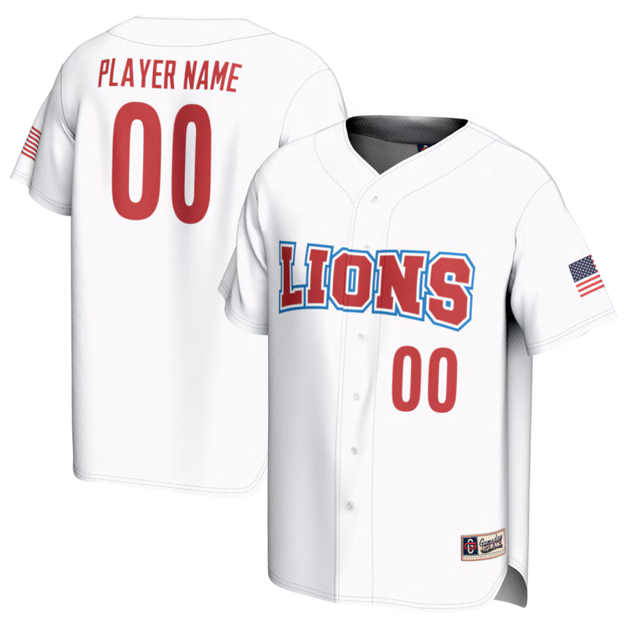 Loyola Marymount Lions GameDay Greats NIL Pick-A-Player Lightweight Baseball Jersey - White - Puhuasuan