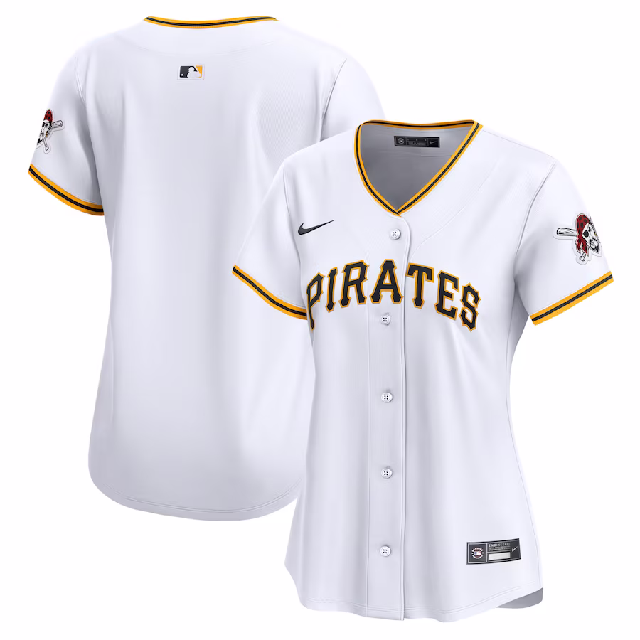 Women's Pittsburgh Pirates Nike White Home Limited Jersey - Puhuasuan