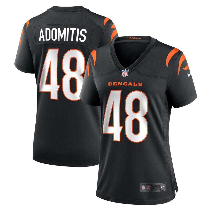 Women's Cincinnati Bengals Cal Adomitis Nike Black Game Player Jersey - Puhuasuan