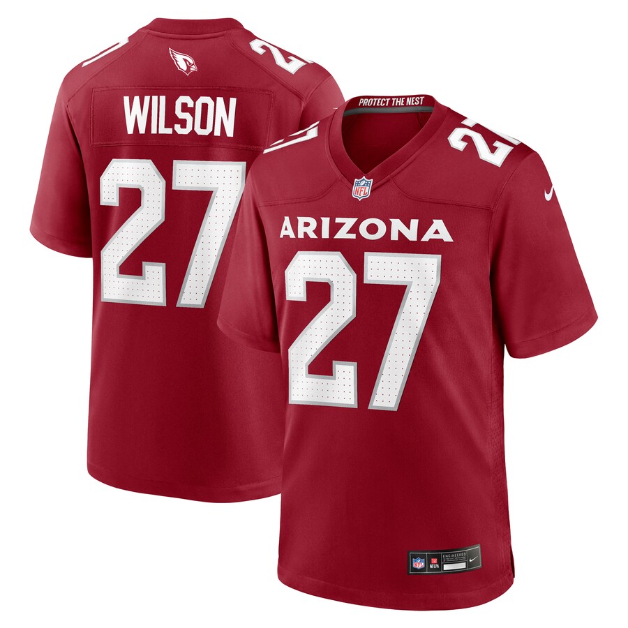 Men's Arizona Cardinals Divaad Wilson Nike  Cardinal Team Game Jersey - Puhuasuan