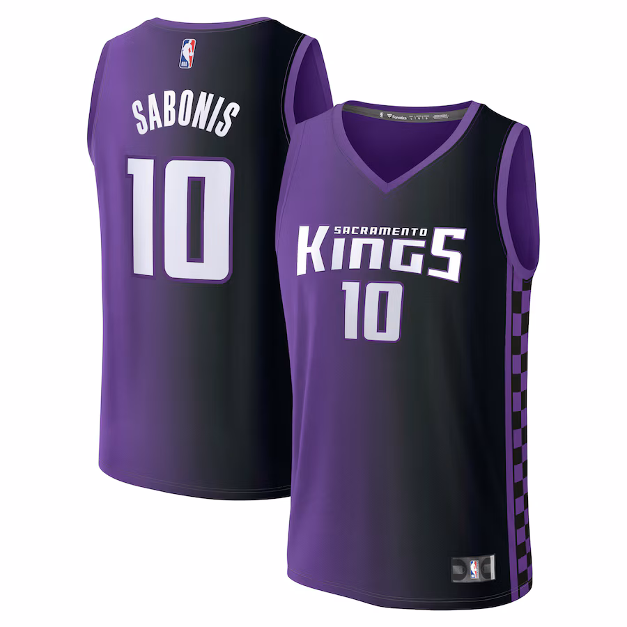 Men's Sacramento Kings Domantas Sabonis Fanatics Purple Fast Break Replica Player Jersey - Statement Edition - Puhuasuan