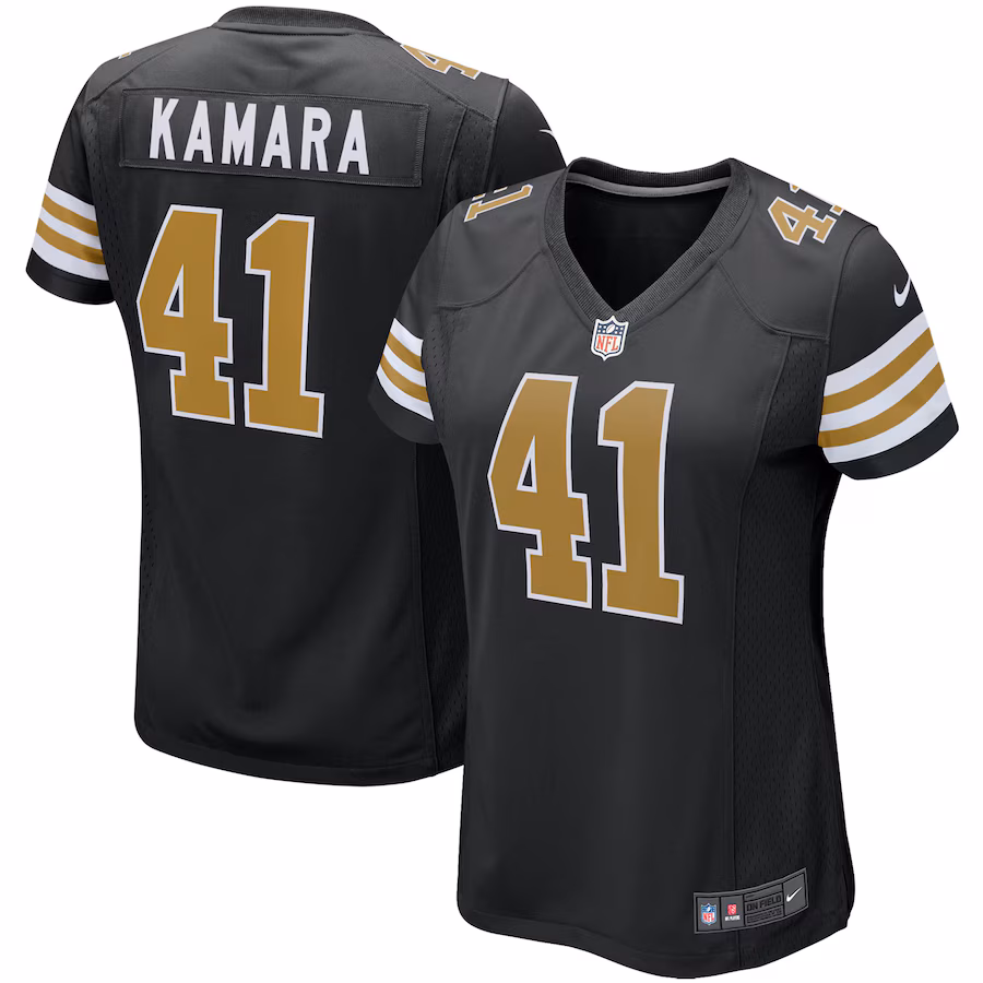 Women's New Orleans Saints Alvin Kamara Nike Black Player Jersey - Puhuasuan