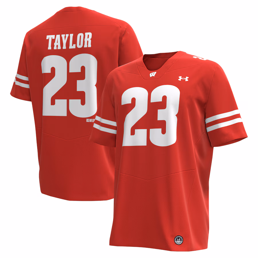 Jonathan Taylor Wisconsin Badgers Under Armour Replica Alumni Football Jersey - Red - Puhuasuan
