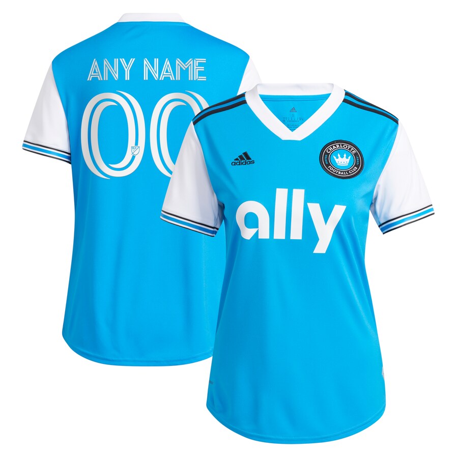 Women's Charlotte FC adidas Blue 2022 Primary Replica Custom Jersey - Puhuasuan