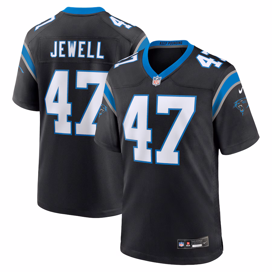 Men's Carolina Panthers Josey Jewell Nike Black Game Jersey - Puhuasuan