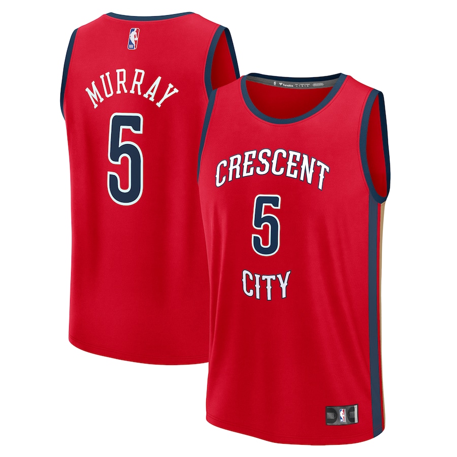 Youth New Orleans Pelicans Dejounte Murray Fanatics Red Fast Break Replica Player Jersey - Statement Edition - Puhuasuan