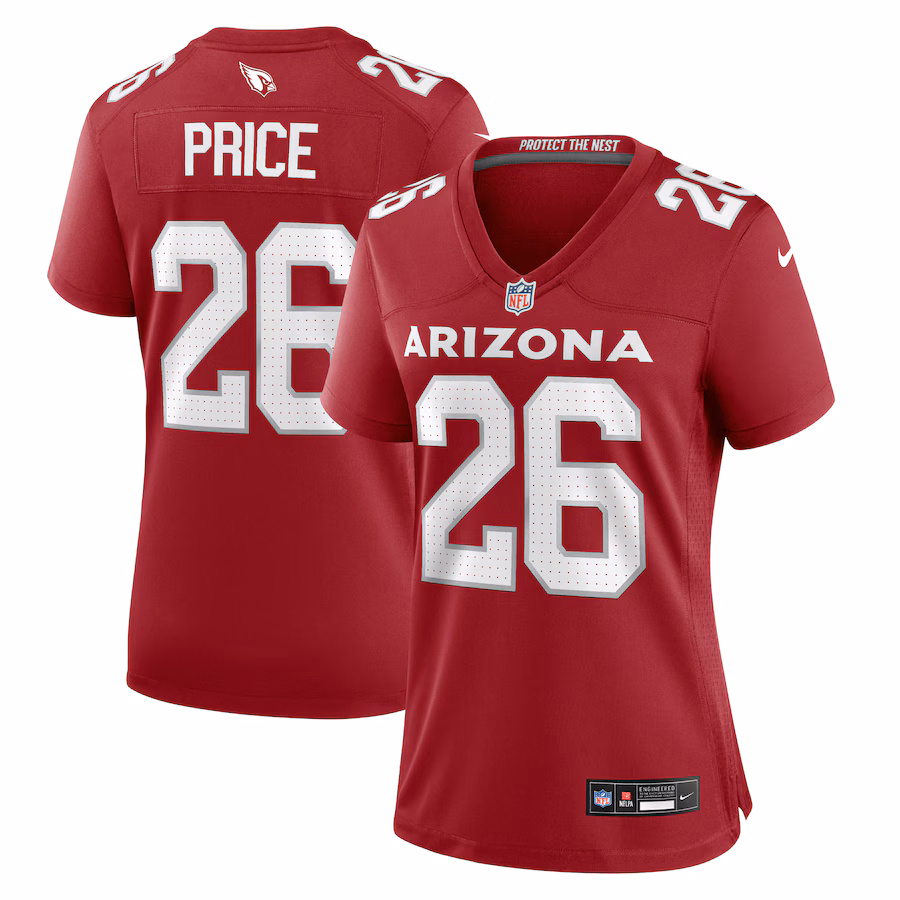 Women's Arizona Cardinals Bobby Price Nike  Cardinal Team Game Jersey - Puhuasuan