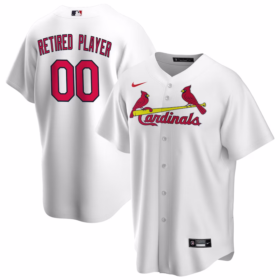 Men's St. Louis Cardinals Nike White Home Pick-A-Player Retired Roster Replica Jersey - Puhuasuan