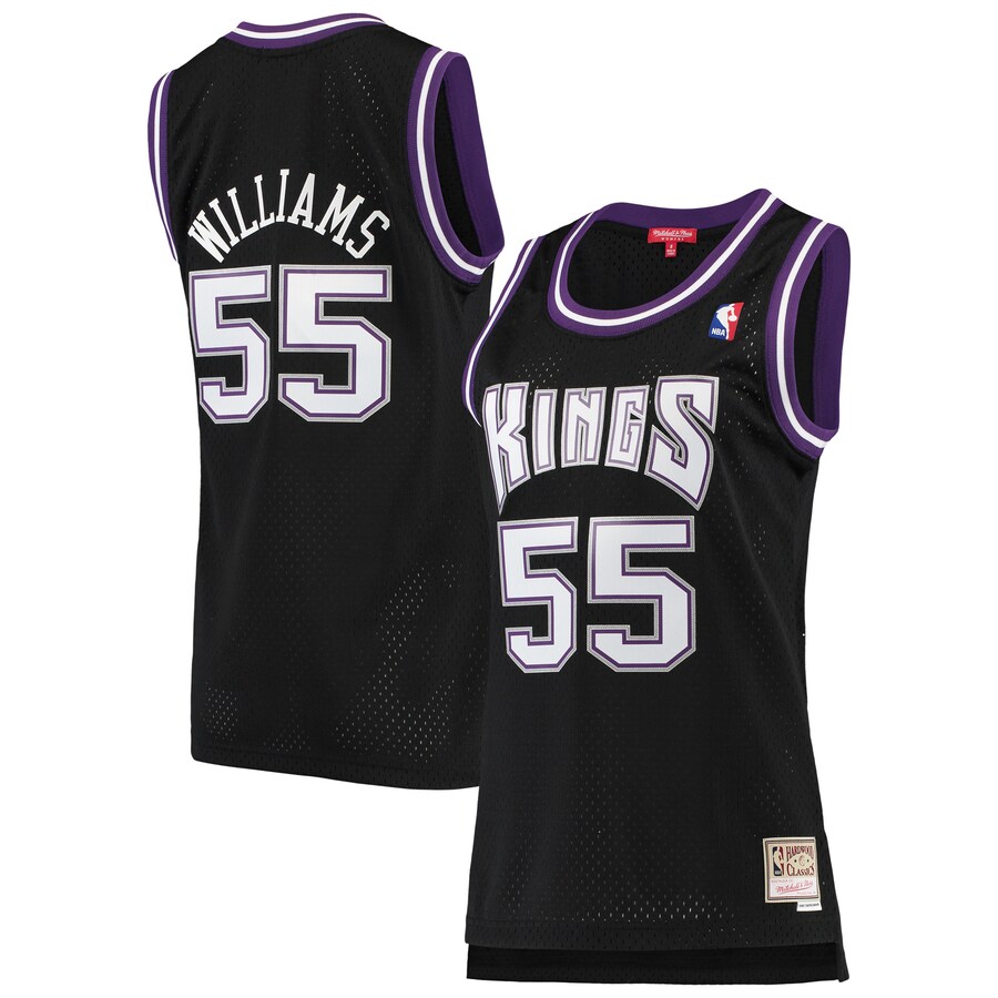 Women's Sacramento Kings Jason Williams Mitchell & Ness Black 2000/01 Hardwood Classics Swingman Jersey - Puhuasuan