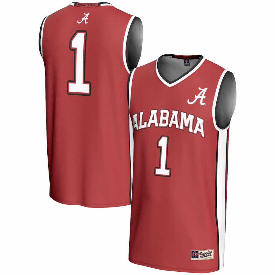 Men's GameDay Greats #1  Crimson Alabama Crimson Tide  Lightweight Basketball Jersey - Puhuasuan