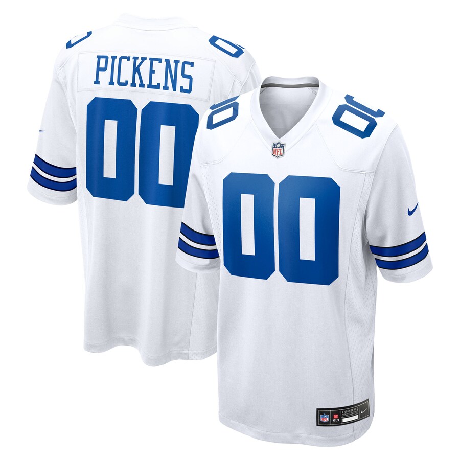 Men's Dallas Cowboys George Pickens Nike White Game Jersey - Puhuasuan