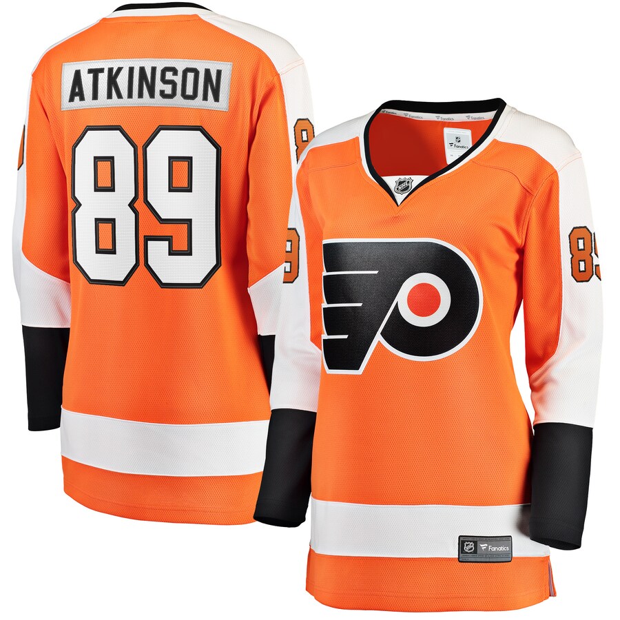 Women's Philadelphia Flyers Cam Atkinson Fanatics Branded Orange Breakaway Player Jersey - Puhuasuan