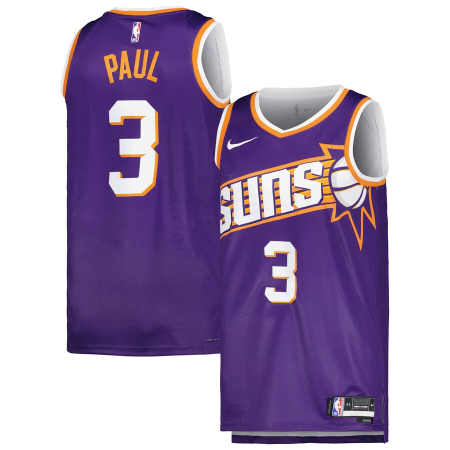 Unisex Phoenix Suns Chris Paul Nike Purple Swingman Jersey - Icon Edition - Puhuasuan