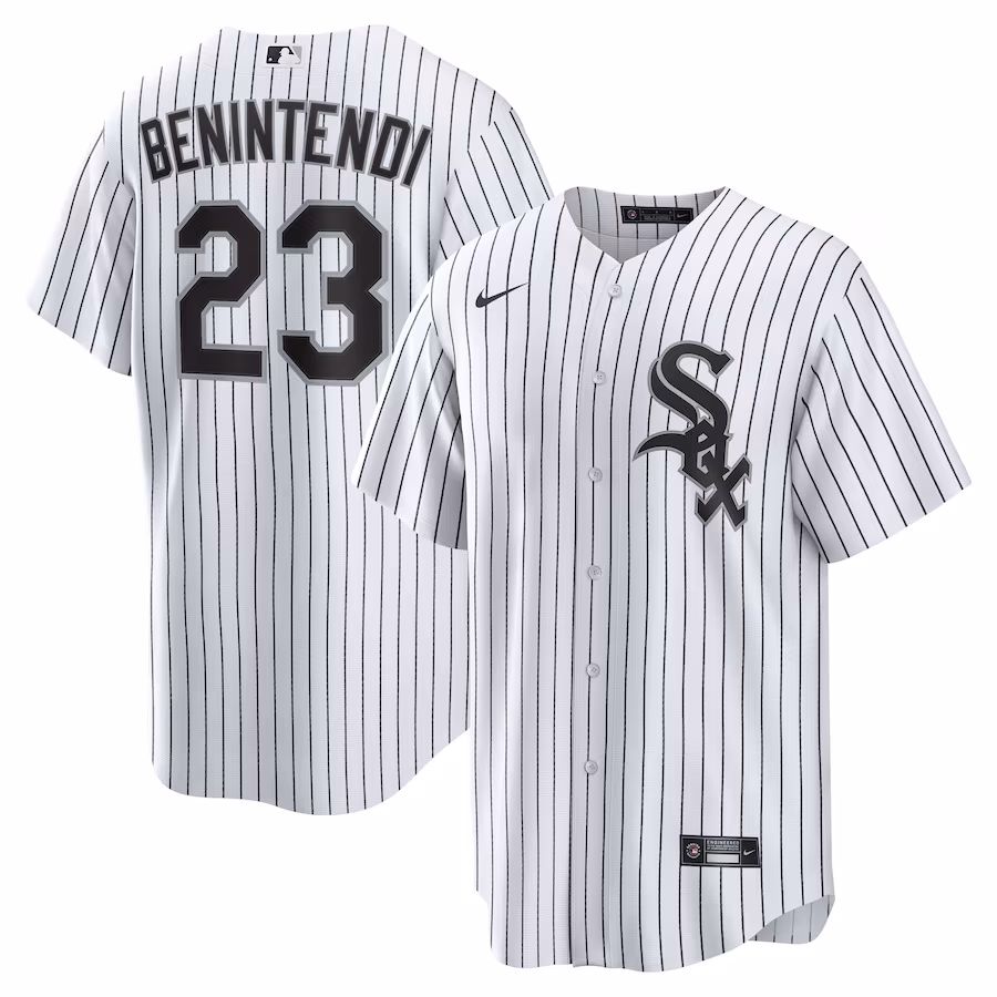 Men's Chicago White Sox Andrew Benintendi Nike White/Black Home Official Player Jersey - Puhuasuan