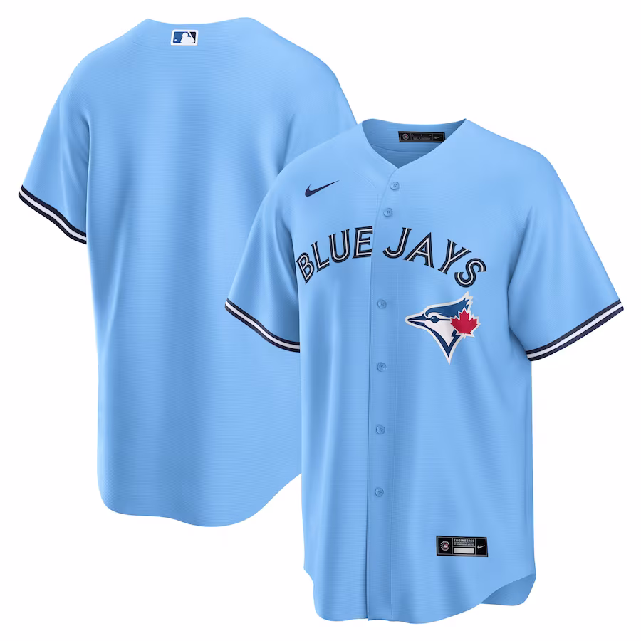Men's Toronto Blue Jays Nike Powder Blue Alternate Replica Team Jersey - Puhuasuan