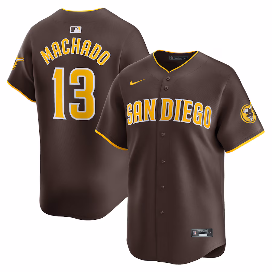 Men's San Diego Padres Manny Machado Nike Red Away Limited Player Jersey - Puhuasuan