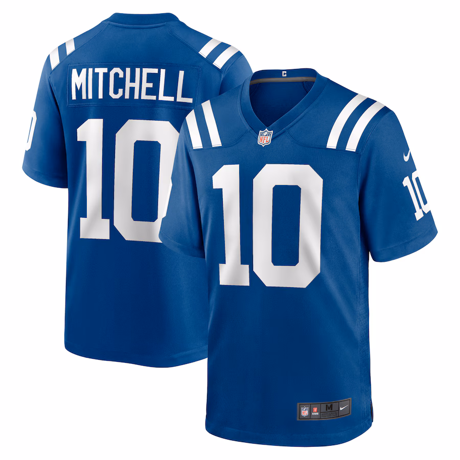 Men's Indianapolis Colts Adonai Mitchell Nike Royal Player Game Jersey - Puhuasuan