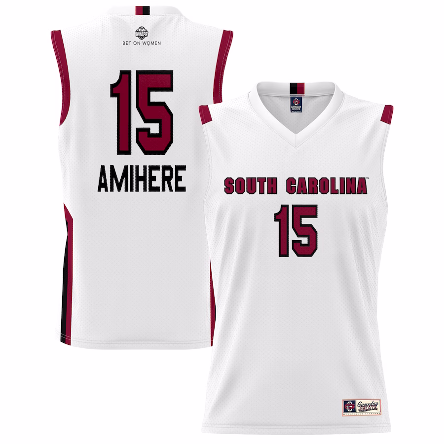 Laeticia Amihere South Carolina Gamecocks GameDay Greats Unisex Lightweight Basketball Alumni Jersey - White - Puhuasuan