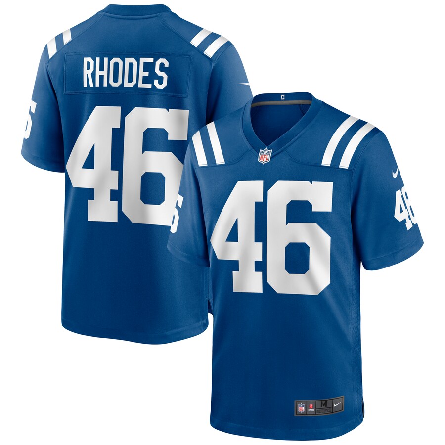 Men's Indianapolis Colts Luke Rhodes Nike Royal Game Jersey - Puhuasuan
