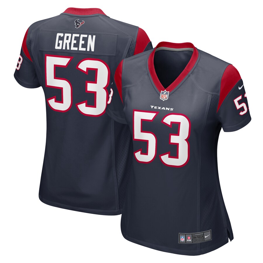 Women's Houston Texans Kendrick Green Nike  Navy Team Game Jersey - Puhuasuan