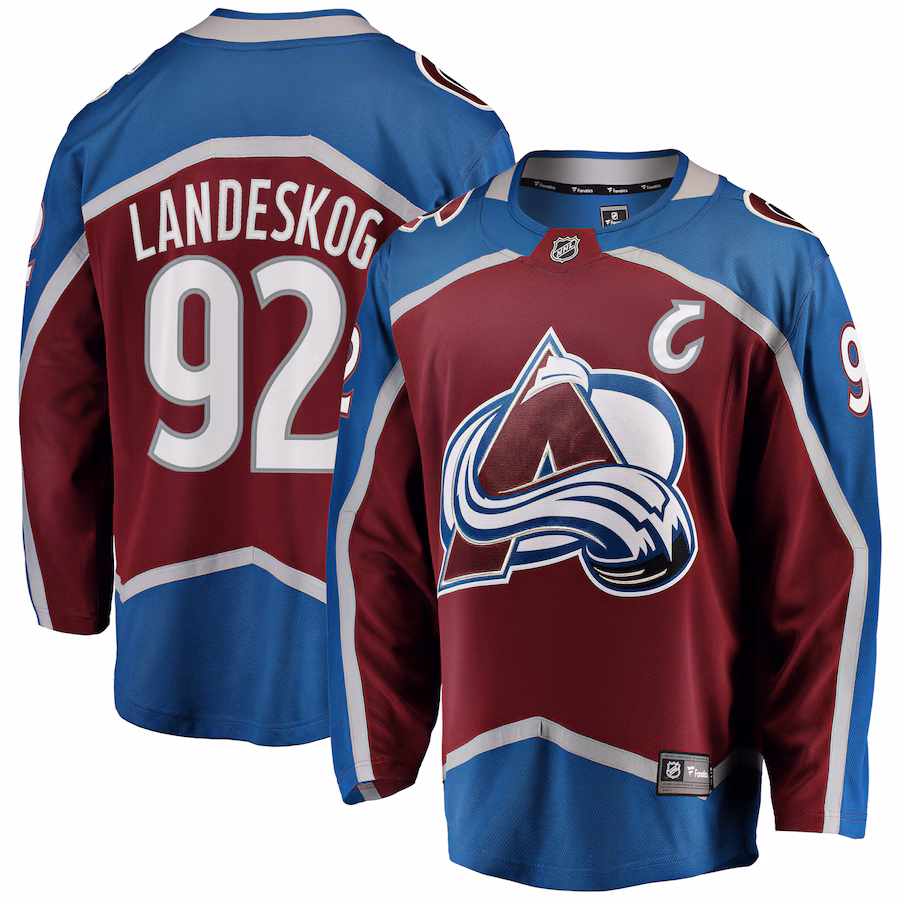 Men's Colorado Avalanche Gabriel Landeskog Fanatics Burgundy Breakaway Player Jersey - Puhuasuan