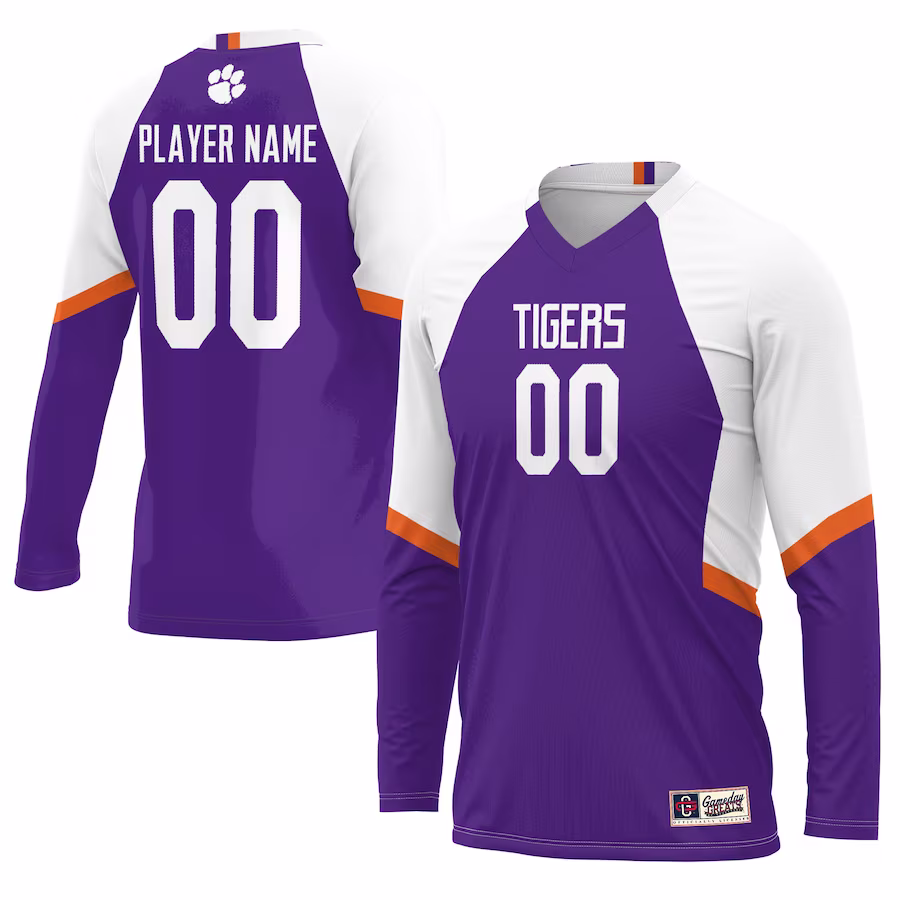 Clemson Tigers GameDay Greats Youth NIL Lightweight Volleyball Jersey - Purple - Puhuasuan