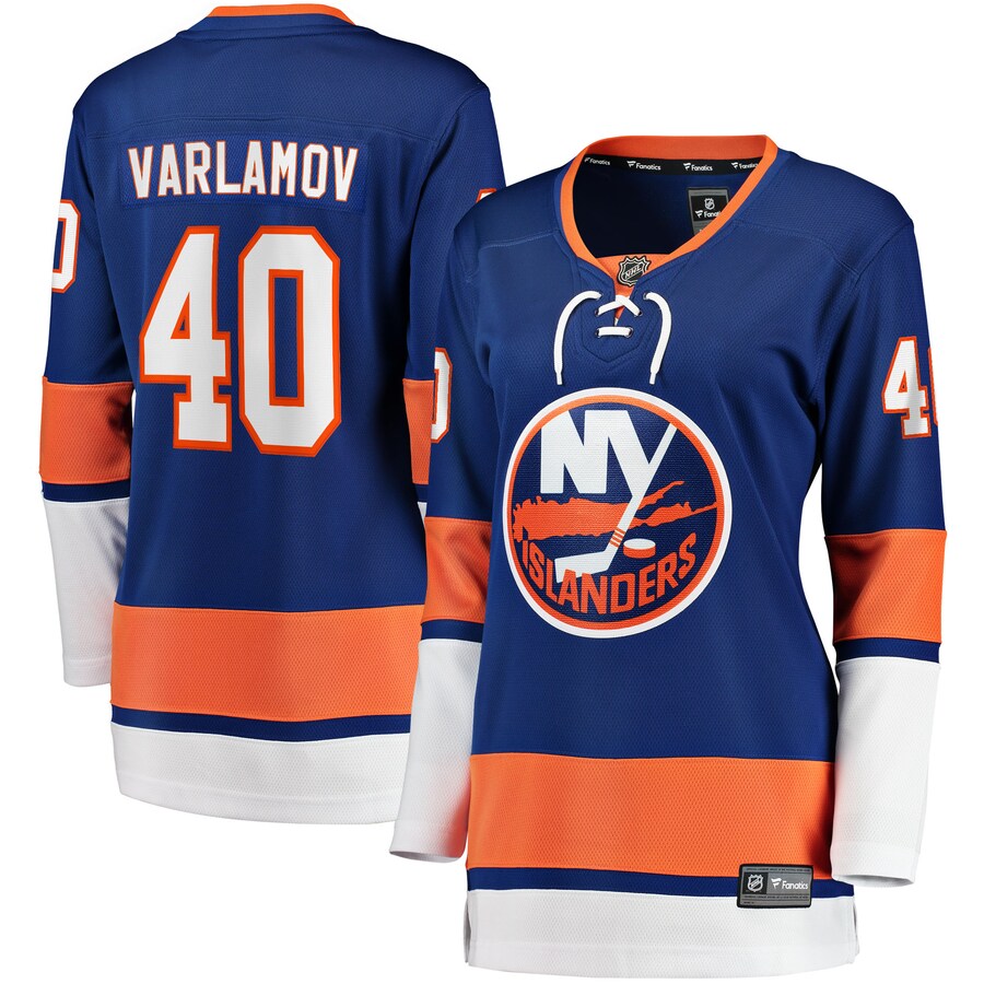 Women's New York Islanders Semyon Varlamov Fanatics Branded Royal Home Breakaway Jersey - Puhuasuan