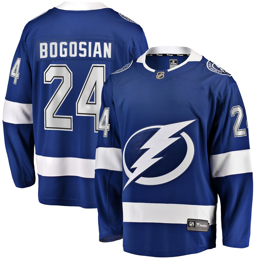Men's Tampa Bay Lightning Zach Bogosian Fanatics Branded Blue Home Breakaway Player Jersey - Puhuasuan