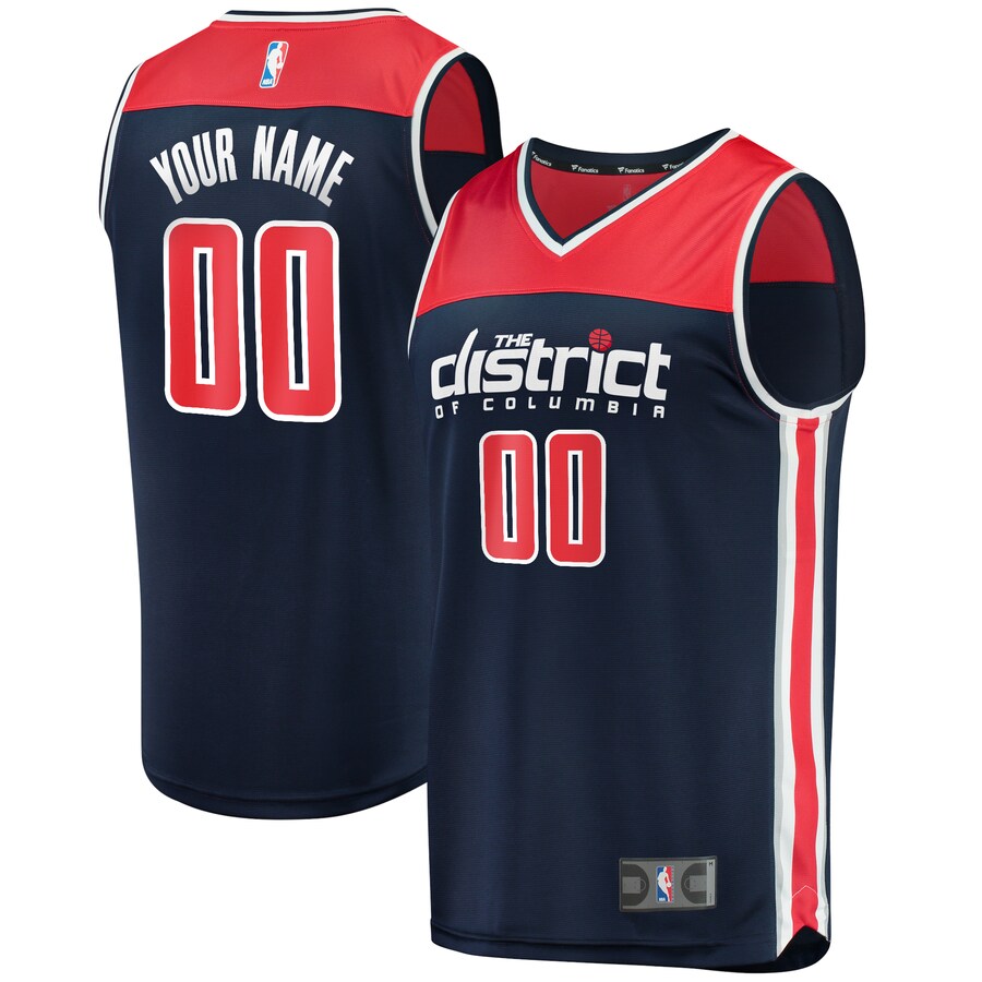 Youth Washington Wizards Fanatics Navy Custom Fast Break Replica Jersey - Statement Edition - Puhuasuan