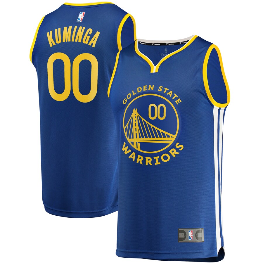 Men's Golden State Warriors Jonathan Kuminga Fanatics Royal Fast Break Replica Jersey - Icon Edition - Puhuasuan