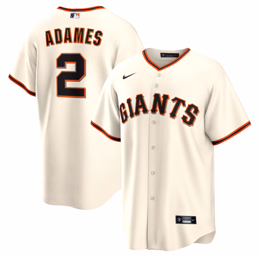 Men's San Francisco Giants Willy Adames Nike 1.0 Cream Replica Jersey - Puhuasuan