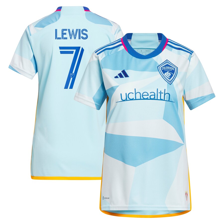 Women's Colorado Rapids Jonathan Lewis adidas Light Blue 2023 New Day Kit Replica Jersey - Puhuasuan