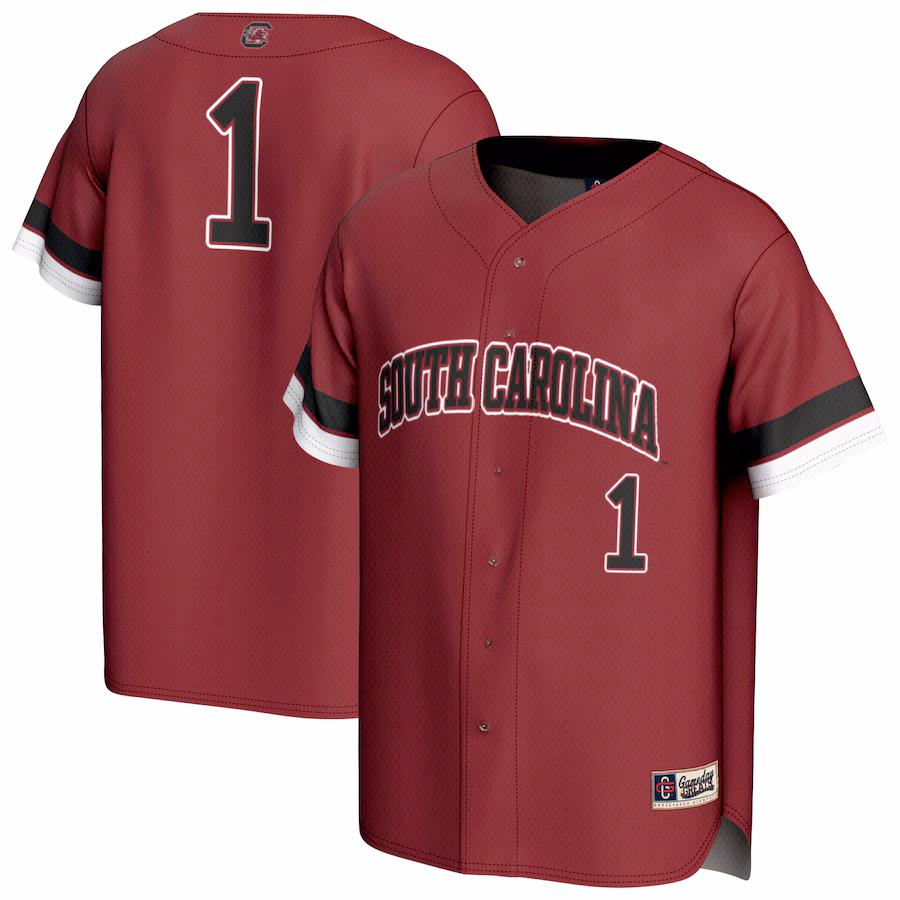 Unisex GameDay Greats  Garnet South Carolina Gamecocks Pick-A-Player Baseball Fashion Jersey - Puhuasuan