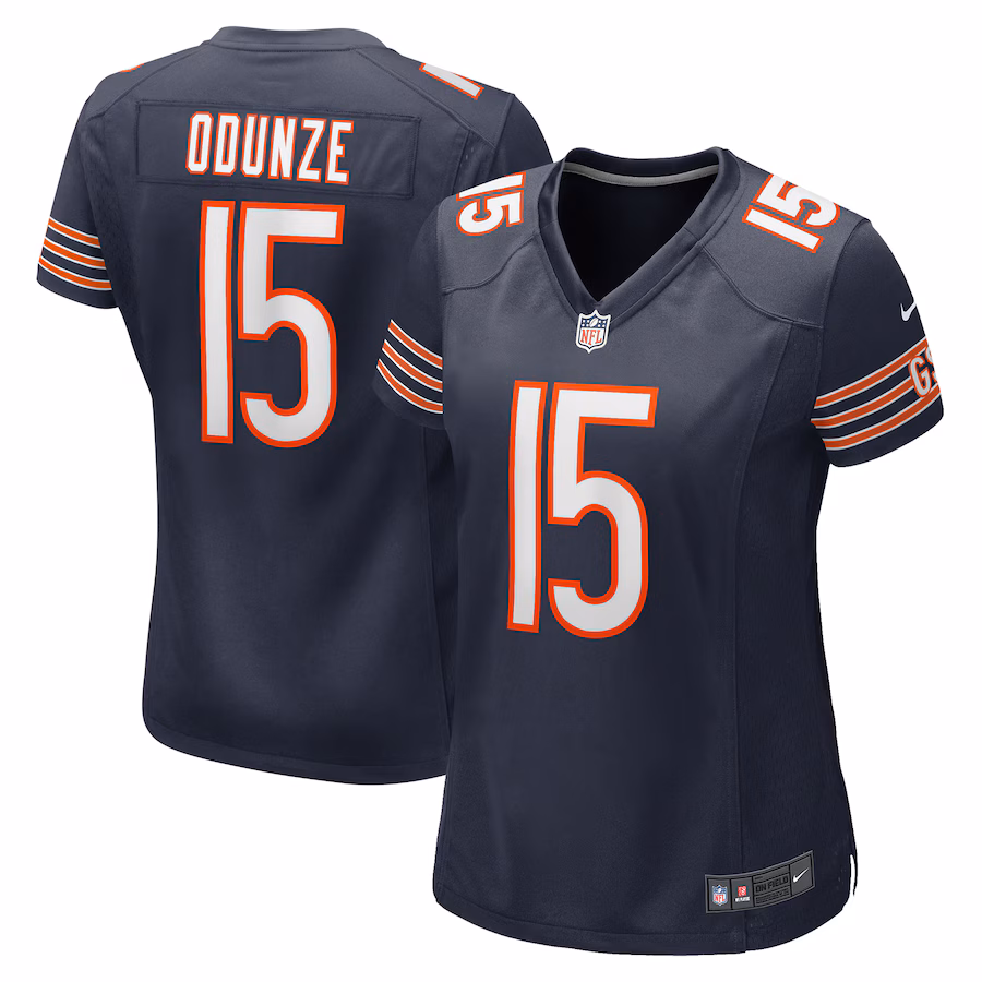 Women's Chicago Bears Rome Odunze Nike  Navy Game Jersey - Puhuasuan