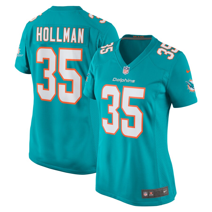 Women's Miami Dolphins Ka'Dar Hollman Nike Aqua Home Game Player Jersey - Puhuasuan
