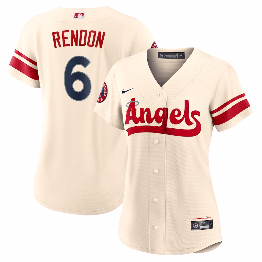 Women's Los Angeles Angels Anthony Rendon Nike Cream City Connect Replica Player Jersey - Puhuasuan