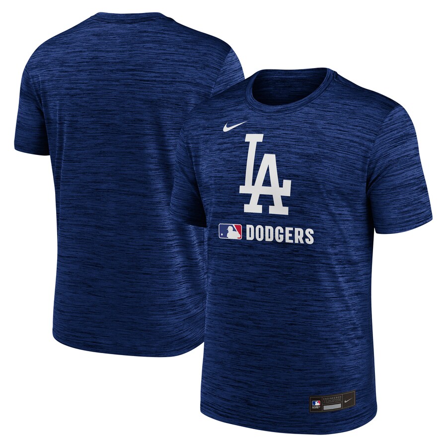 Men's Los Angeles Dodgers Nike Royal Authentic Collection Velocity Performance Practice T-Shirt - Puhuasuan