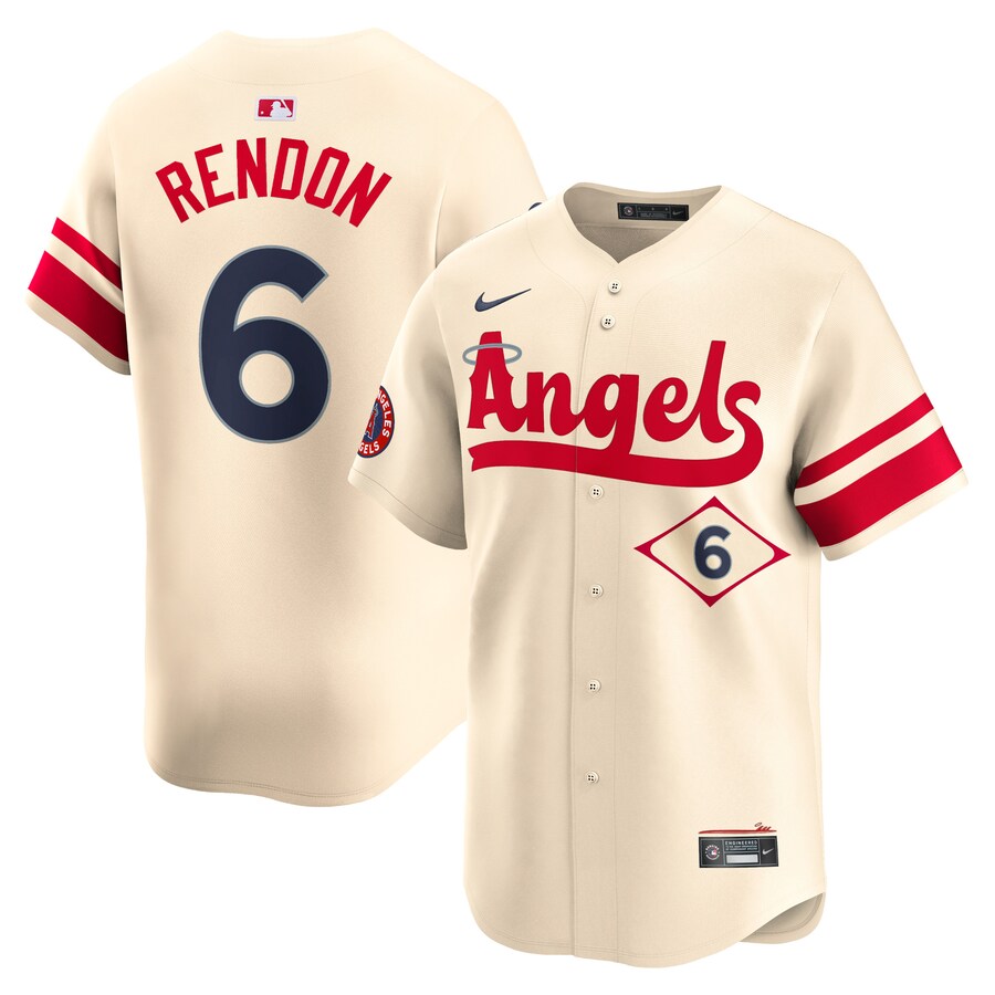 Men's Los Angeles Angels Anthony Rendon Nike Cream City Connect Limited Player Jersey - Puhuasuan