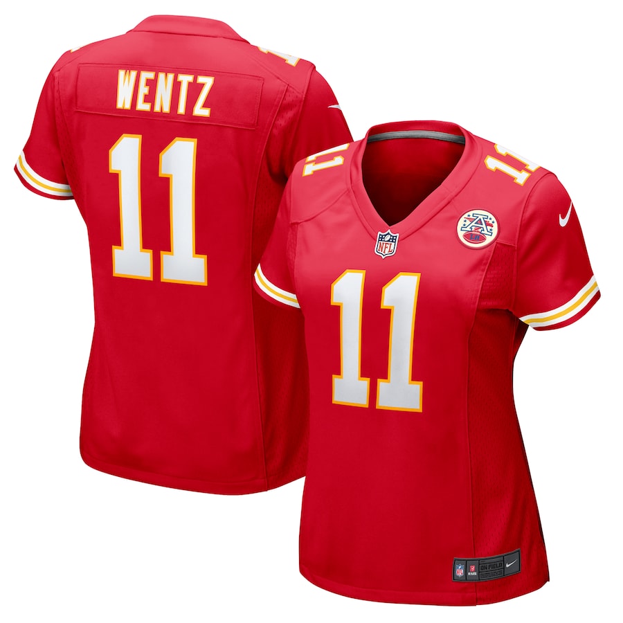 Women's Kansas City Chiefs Carson Wentz Nike Red Game Jersey - Puhuasuan