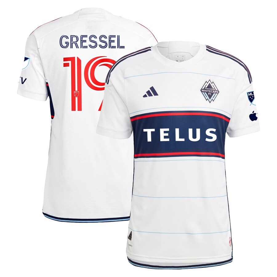 Men's Vancouver Whitecaps FC Julian Gressel adidas White 2023 Bloodlines Authentic Player Jersey - Puhuasuan